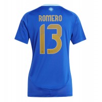 Maglia Calcio Argentina Cristian Romero #13 Seconda Divisa Donna Copa America 2024 Manica Corta